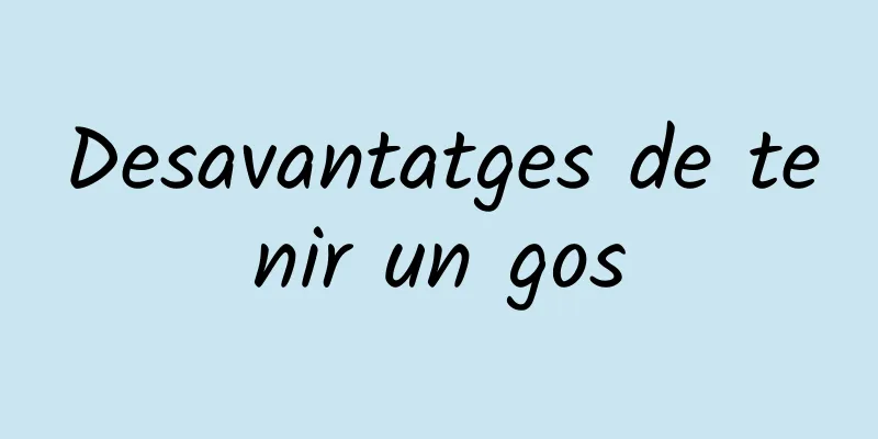 Desavantatges de tenir un gos