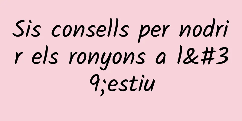 Sis consells per nodrir els ronyons a l'estiu
