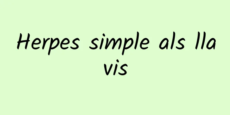 Herpes simple als llavis