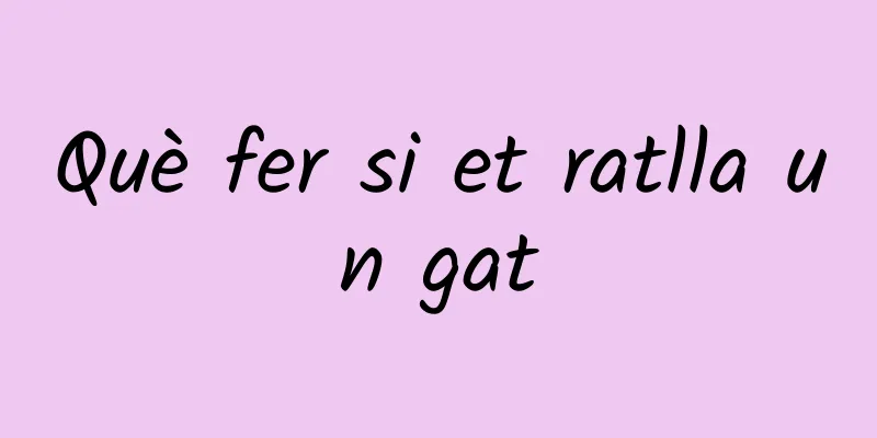 Què fer si et ratlla un gat