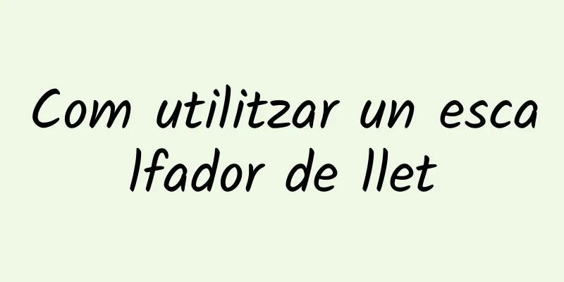 Com utilitzar un escalfador de llet