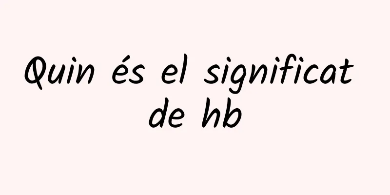 Quin és el significat de hb