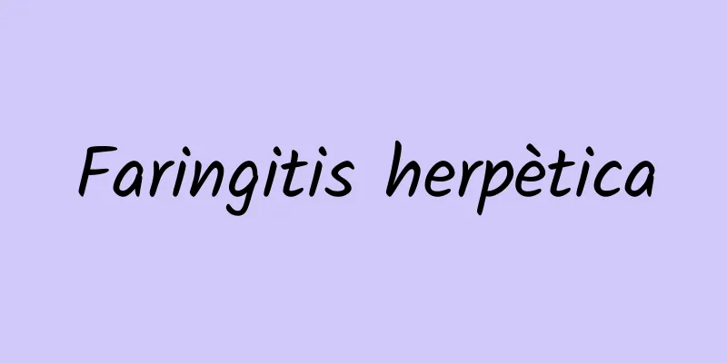 Faringitis herpètica