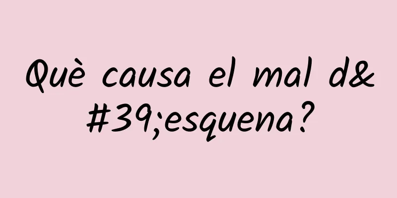 Què causa el mal d'esquena?