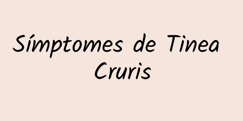 Símptomes de Tinea Cruris