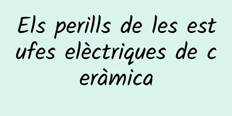 Els perills de les estufes elèctriques de ceràmica