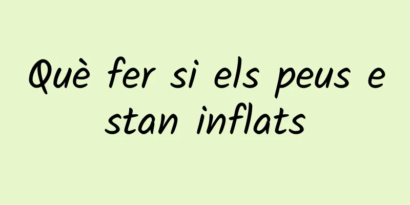 Què fer si els peus estan inflats