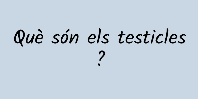 Què són els testicles?