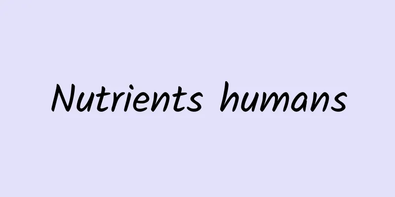 Nutrients humans