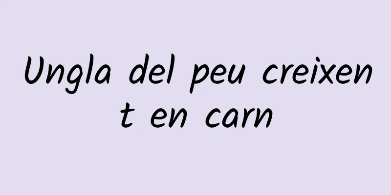 Ungla del peu creixent en carn