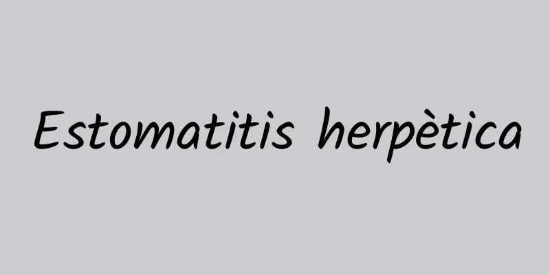 Estomatitis herpètica
