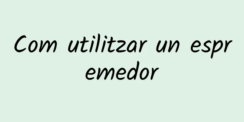 Com utilitzar un espremedor
