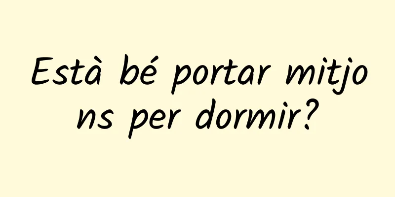 Està bé portar mitjons per dormir?