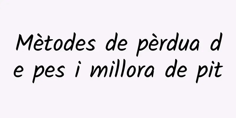 Mètodes de pèrdua de pes i millora de pit