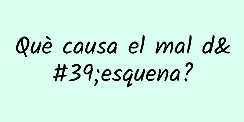 Què causa el mal d'esquena?