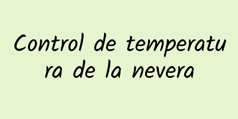 Control de temperatura de la nevera
