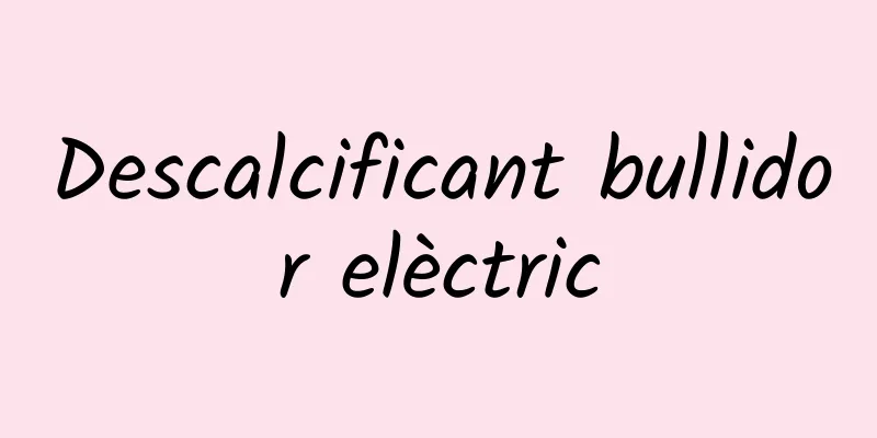 Descalcificant bullidor elèctric