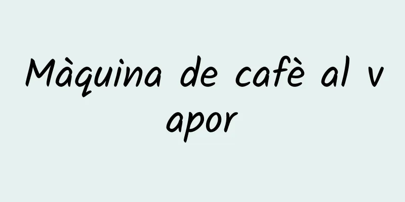 Màquina de cafè al vapor