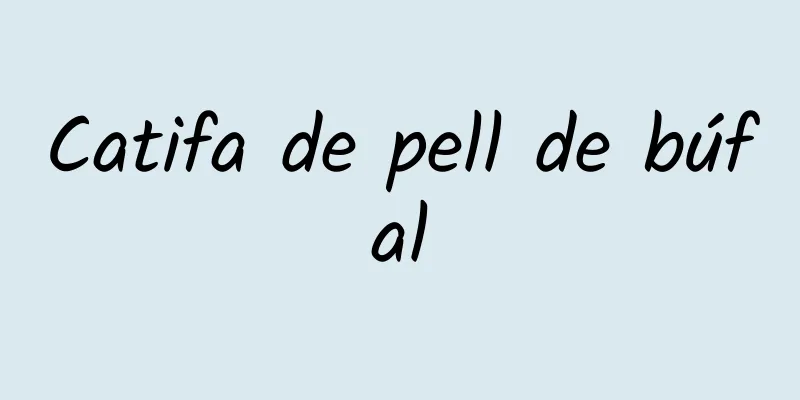 Catifa de pell de búfal