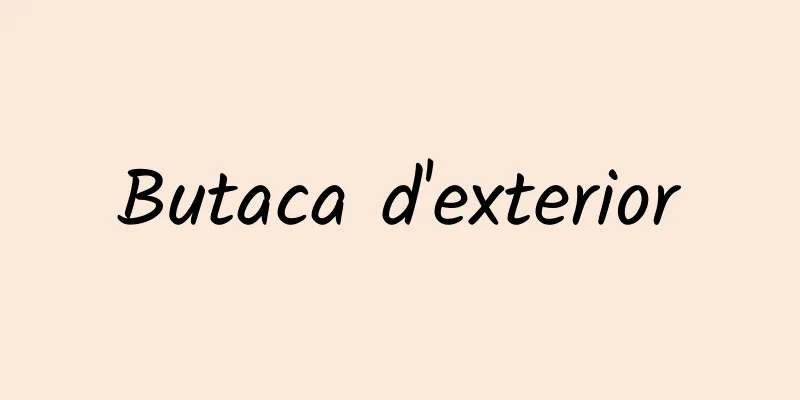 Butaca d'exterior