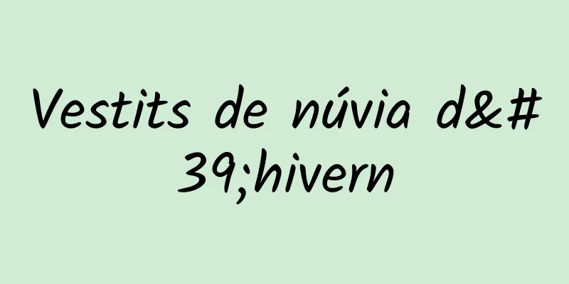 Vestits de núvia d'hivern
