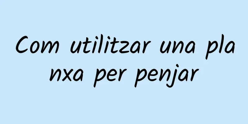 Com utilitzar una planxa per penjar