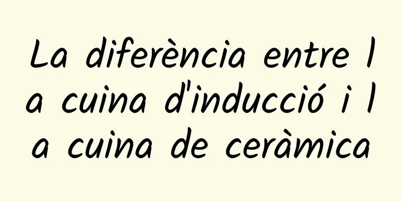 La diferència entre la cuina d'inducció i la cuina de ceràmica