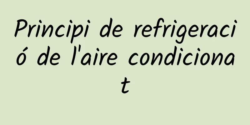 Principi de refrigeració de l'aire condicionat