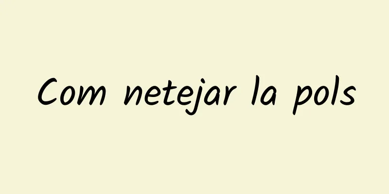Com netejar la pols