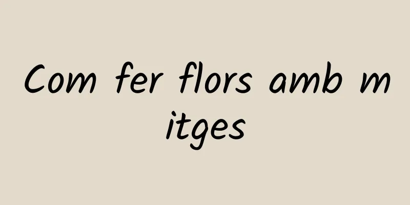 Com fer flors amb mitges