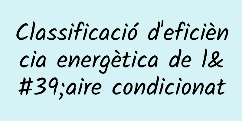 Classificació d'eficiència energètica de l'aire condicionat
