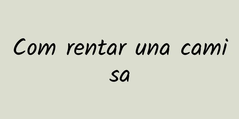 Com rentar una camisa