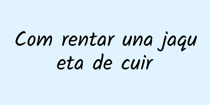 Com rentar una jaqueta de cuir