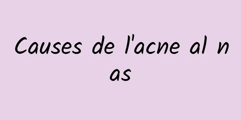 Causes de l'acne al nas
