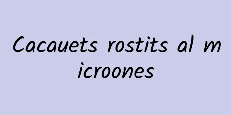 Cacauets rostits al microones