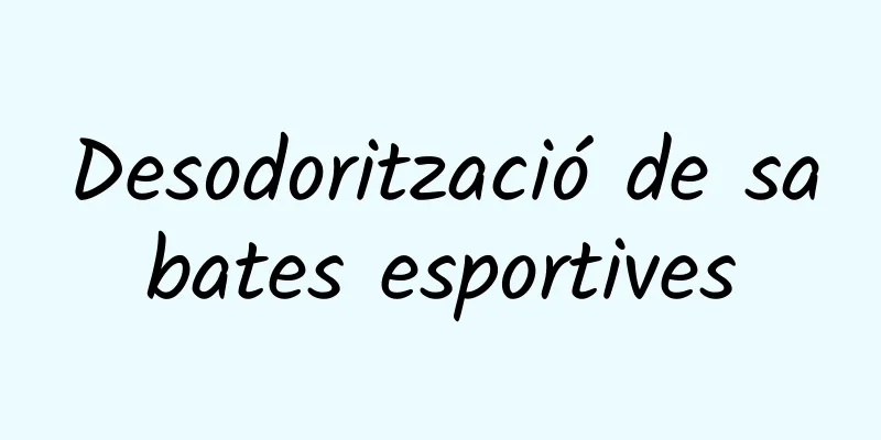 Desodorització de sabates esportives