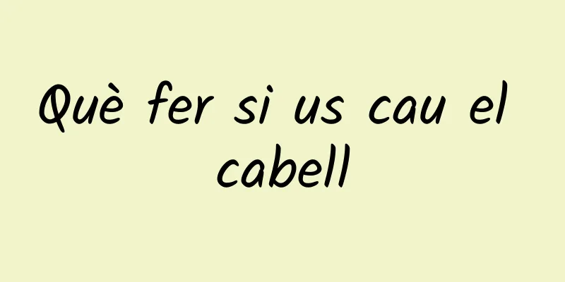Què fer si us cau el cabell