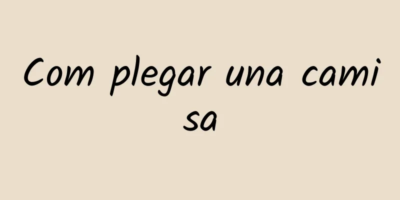 Com plegar una camisa