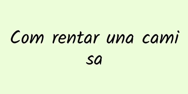 Com rentar una camisa