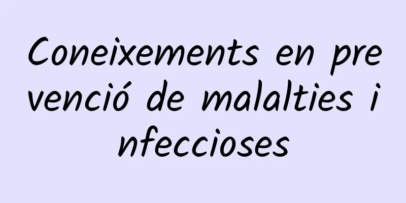 Coneixements en prevenció de malalties infeccioses