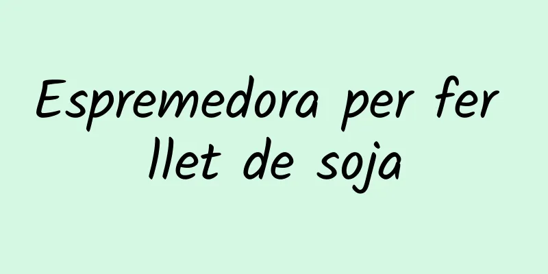 Espremedora per fer llet de soja