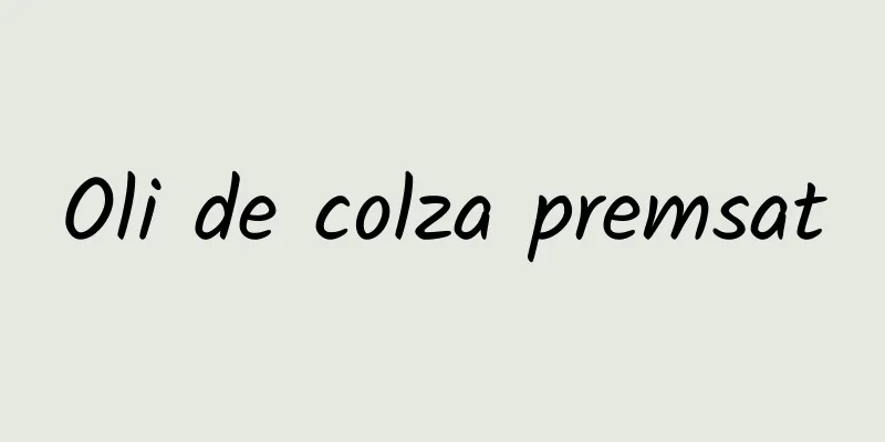 Oli de colza premsat