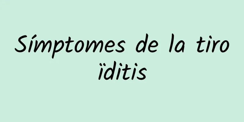 Símptomes de la tiroïditis