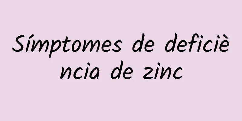 Símptomes de deficiència de zinc