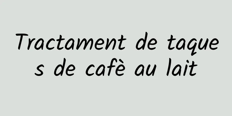 Tractament de taques de cafè au lait