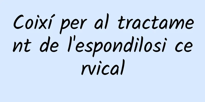 Coixí per al tractament de l'espondilosi cervical