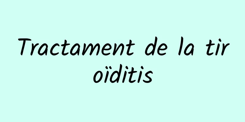 Tractament de la tiroïditis