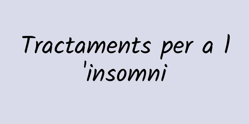 Tractaments per a l'insomni