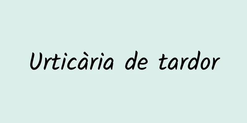 Urticària de tardor