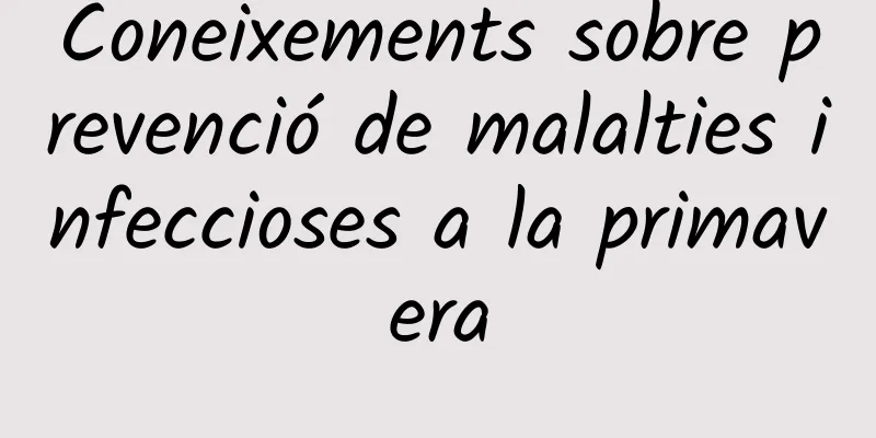 Coneixements sobre prevenció de malalties infeccioses a la primavera